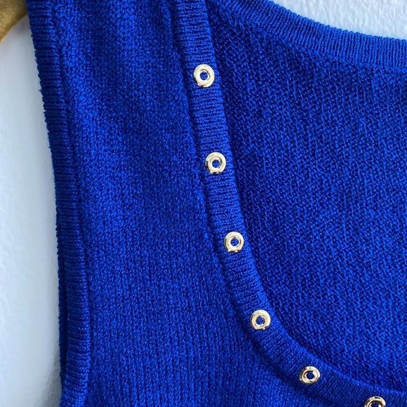 St John Knit Tank Blue Size Small - Picture 3 of 9